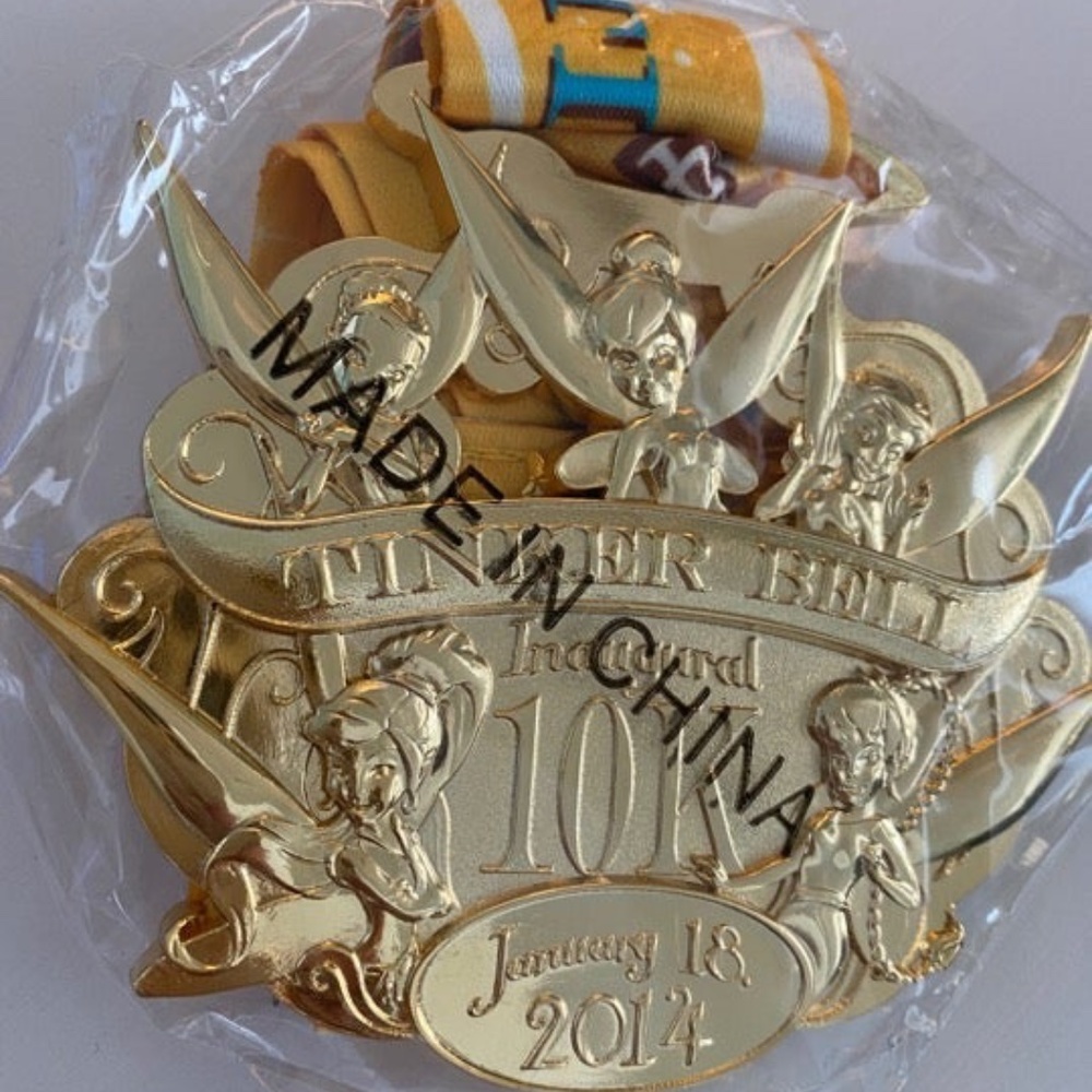 2014 runDisney Tinkerbell 10k Medal